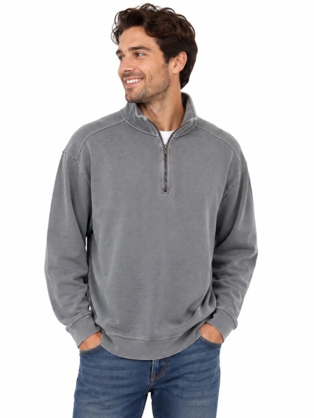 Comfort Colors Men's Quarter Zip Pullover – XL